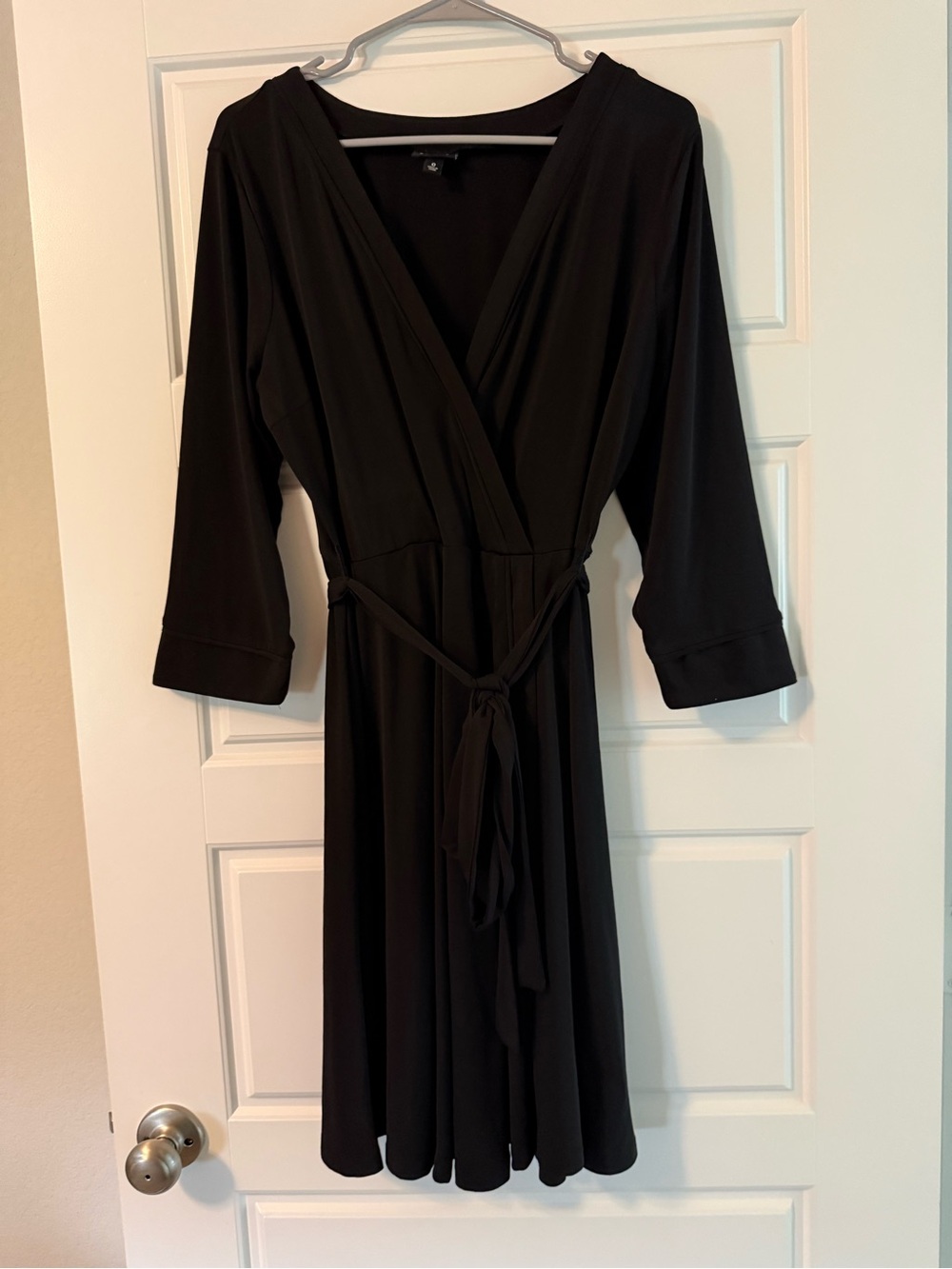 torrid Black Wrap Dress with Tie Waist